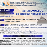 Masa rotundă „Mihai Eminescu pe înțelesul nativilor digitali”